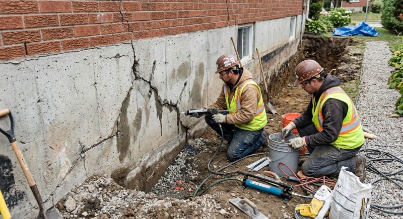 Cracked Foundation Repair in Lorton, VA
