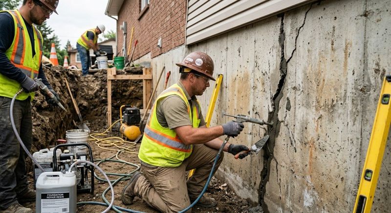 Cracked Foundation Repair in Oakton, VA