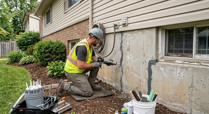 Foundation Crack Sealing in Prince William County, VA