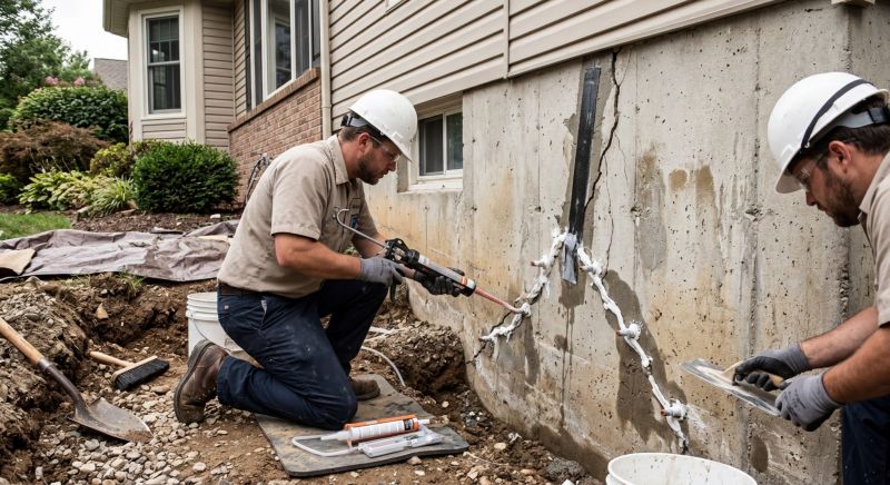 Foundation Crack Sealing in Prince William County, VA