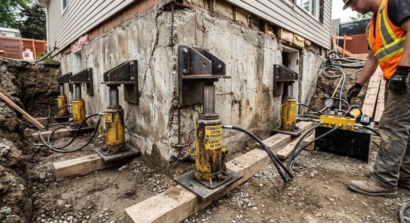 Foundation Jacking in Herndon, VA