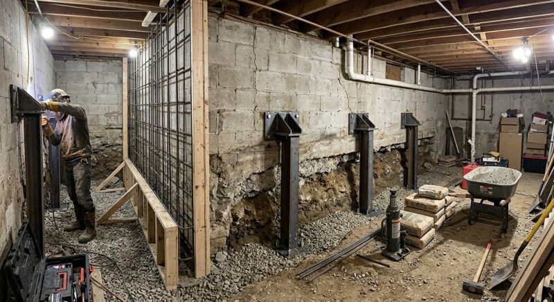 Foundation Stabilizing in Fairfax, VA