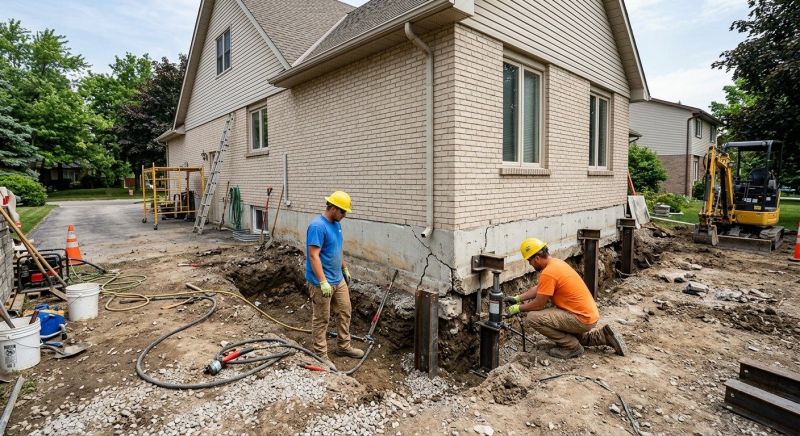 Helical Piers Installation in Prince William County, VA