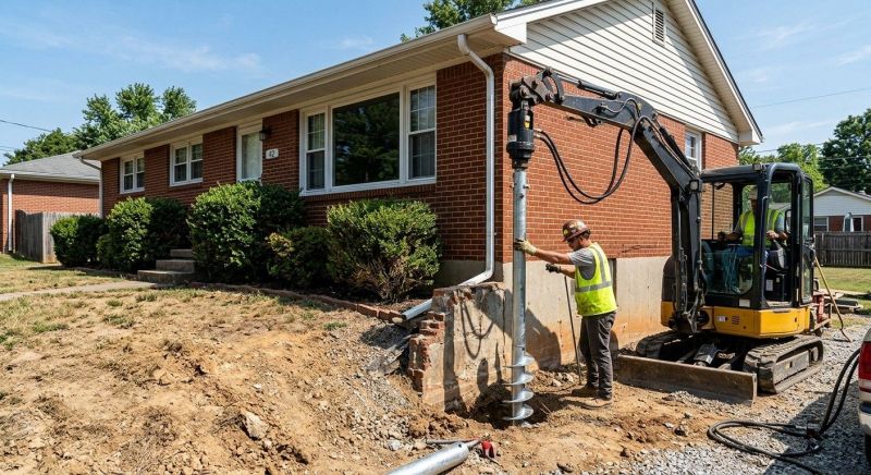 Helical Pile Installation in Prince William County, VA