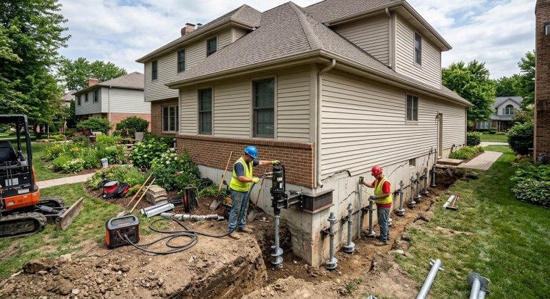 Helical Pile Installation in Prince William County, VA