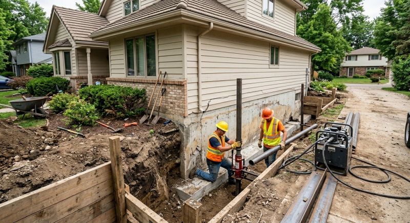 Home Foundation Repair in Clifton, VA