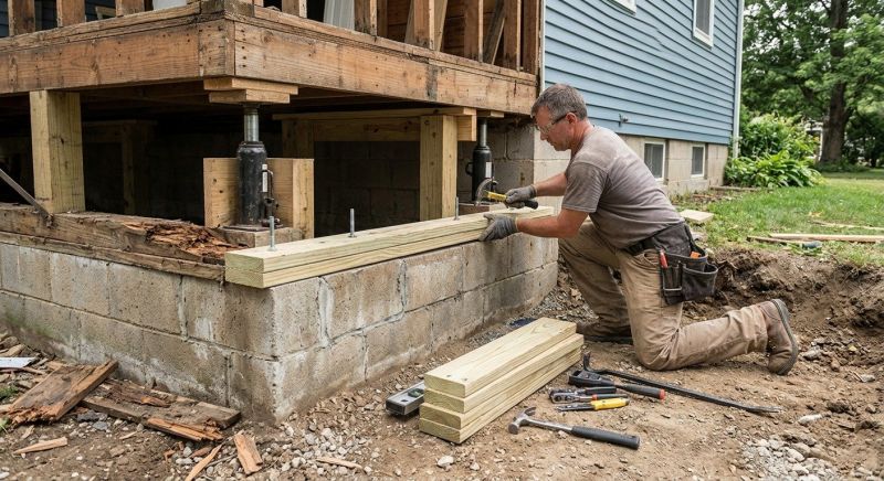 House Foundation Repair in Fairfax County, VA