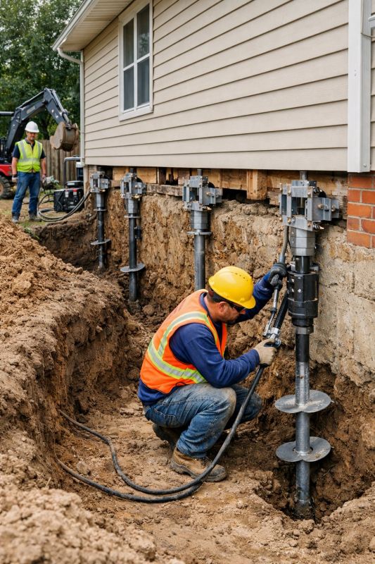 Sinking Foundation Lifting in Prince William County, VA