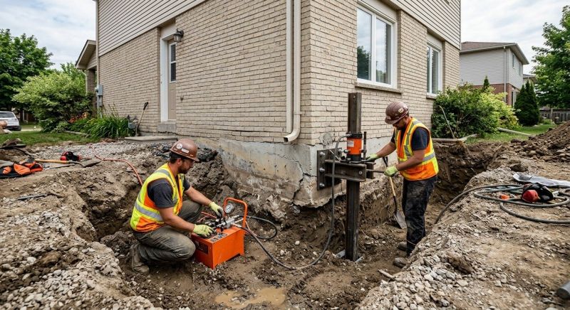 Sinking Foundation Lifting in Prince William County, VA