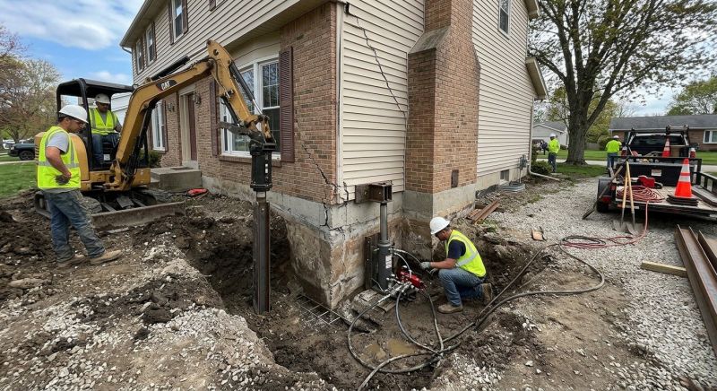 Sinking Foundation Repair in Bristow, VA