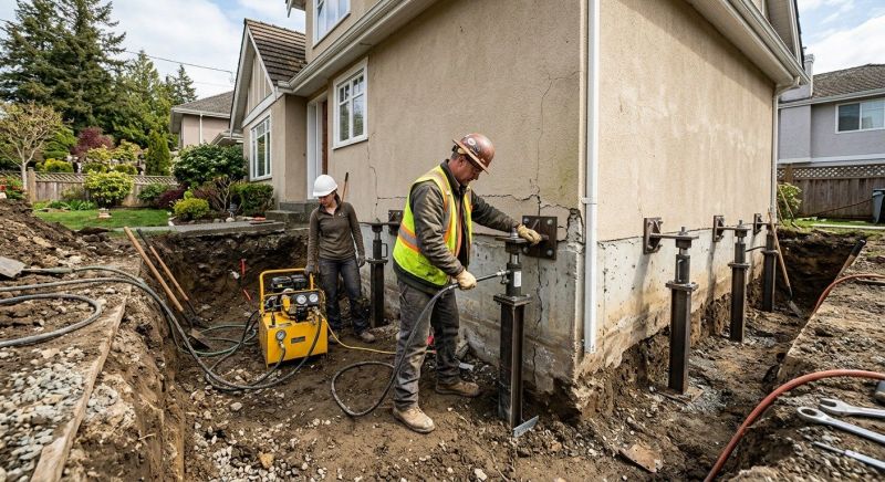 Sinking Foundation Repair in Burke, VA